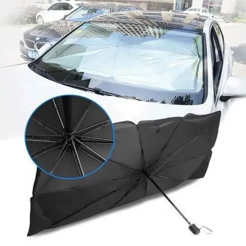 Автомобільна сонцезахисна парасолька на лобове скло 78&times;136 см NN78136 фото
