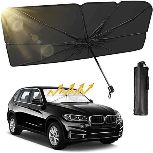 Автомобільна сонцезахисна парасолька на лобове скло 78&times;136 см NN78136 фото